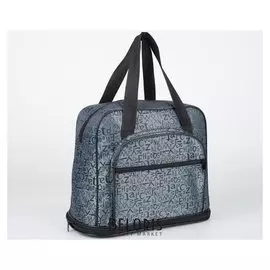 Сумка дорожная, отдел на молнии, с увеличением, наружный карман, цвет серый