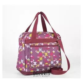 Сумка хозяйственная «Мозаика», трасформер, отдел на молнии, наружный карман, цвет красный