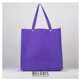 Сумка хозяйственная, отдел на кнопках, цвет фиолетовый