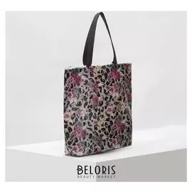 Сумка хозяйственная, отдел на молнии, цвет бежевый