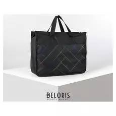 Сумка хозяйственная, отдел на молнии, цвет чёрный