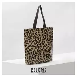 Сумка хозяйственная, отдел на молнии, цвет коричневый