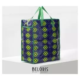 Сумка хозяйственная, отдел на молнии, цвет синий