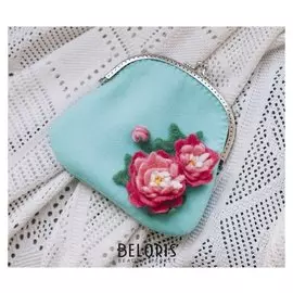 Сумка из шерсти "Пион"