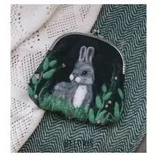 Сумка из шерсти "Зайчик"