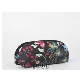 Сумка-косметичка 1097, 20*7*9, отдел на молнии, черный цветы