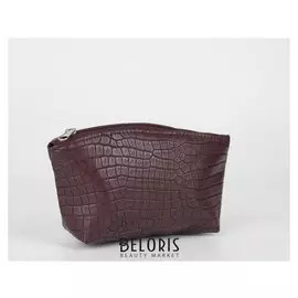 Сумка-косметичка 1103, 16*7*10, отдел на молнии, бордовый