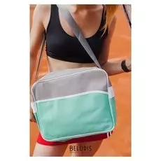 Сумка молодёжная, отдел на молнии, наружный карман, регулируемый ремень, цвет мятный