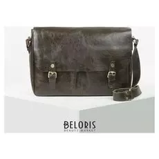 Сумка мужская, отдел на клапане, цвет тёмно-оливковый