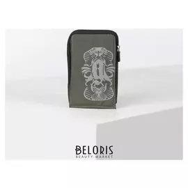 Сумка поясная, отдел на молнии, 2 наружных кармана, с карабином, цвет хаки