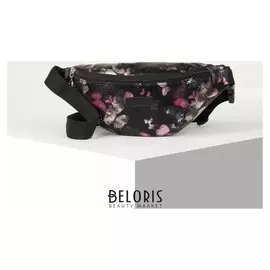 Сумка поясная, отдел на молнии, цвет чёрный