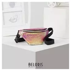 Сумка поясная, отдел на молнии, цвет красный