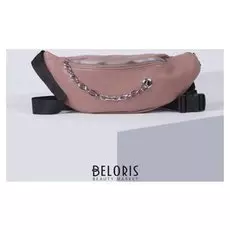 Сумка поясная, отдел на молнии, цвет розовый