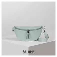 Сумка поясная, отдел на молнии, цвет зелёный