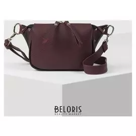 Сумка поясная, отдел на молнии, регулируемый ремень, цвет бордовый