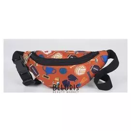 Сумка поясная, отдел на молнии, регулируемый ремень, цвет оранжевая