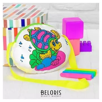 Сумка-раскраска «Черепашка» (Без маркеров) в пакете