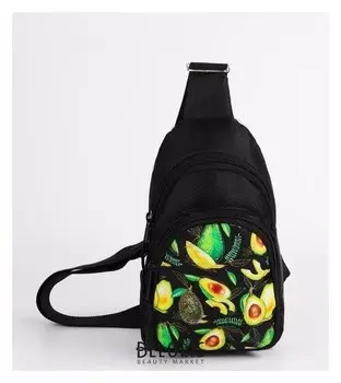 Сумка-рюкзак «Авокадо», 15х10х26 см, отд на молнии, н/карман, регул ремень, чёрный