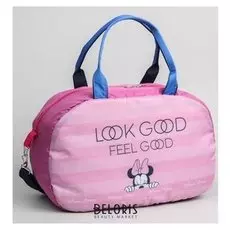 Сумка спортивная минни, 38 X 15 X 24 см, отдел на молнии, длинный ремень