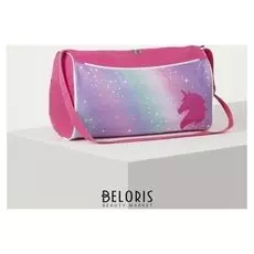 Сумка спортивная, отдел на молнии, 2 наружных кармана, цвет розовый