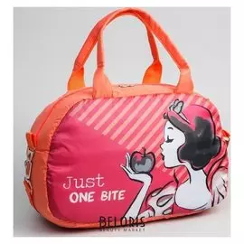 Сумка спортивная принцессы, 38 X 15 X 24 см, отдел на молнии, длинный ремень