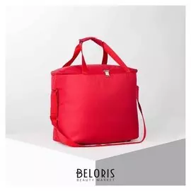 Сумка-термо, 23 л, отдел на молнии, наружный карман, цвет красный