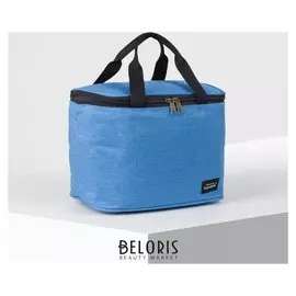 Сумка-термо, отдел на молнии, цвет ярко-синий