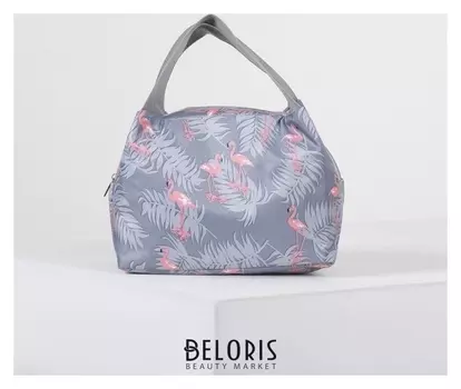 Сумка-термо, отдел на молнии, цвет серый