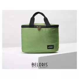 Сумка-термо, отдел на молнии, цвет зелёный