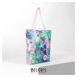 Сумка текстильная, отдел на молнии, с подкладом, цвет разноцветный