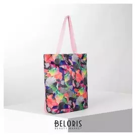 Сумка текстильная, отдел на молнии, с подкладом, цвет разноцветный