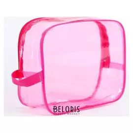 Сумка в роддом 20х25х10, цветной пвх, цвет розовый