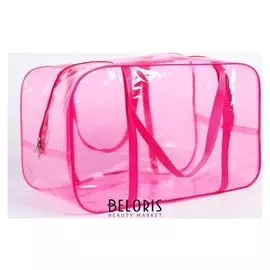 Сумка в роддом 30х50х25, цветной пвх, цвет розовый