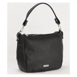 Сумка жен 1038, 20*10*20, отд на молнии, н/карман, регул ремень, черный