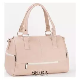 Сумка жен 126, 34*14*20, отд на молнии, 4 н/кармана, длин ремень, бежевый