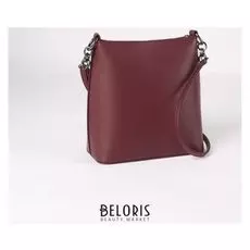 Сумка жен 1394с, 21*10*22, отд на молнии, н/карман, длин ремень, бордовый