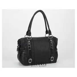 Сумка жен 1399, 28*13*25, отд на молнии. 3 н/кармана, дл ремень, черный