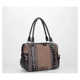 Сумка жен 1399, 28*13*25, отд на молнии. 3 н/кармана, дл ремень, мат коричневый