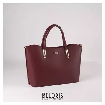 Сумка жен 1431, 30*10*22, отд на молнии, н/карман, длин ремень, бордовый