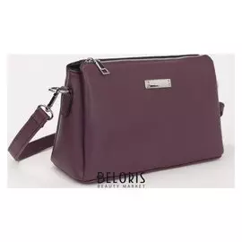 Сумка жен 1504, отд на молнии, н/карман, красный