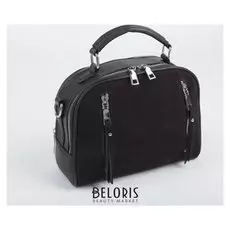 Сумка жен 352, 2 отд на молнии, 3 н/кармана, коричневый