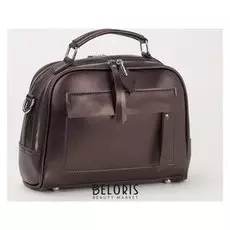 Сумка жен 516-10, отд на молнии, н/карман, коричневый