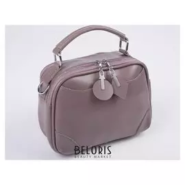 Сумка жен 6817-2, отд на молнии, н/карман, пудра