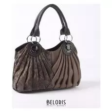 Сумка жен 832, 33*13*24, отд с перег на молнии, н/карман, длинн ремень, круж корич