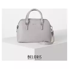 Сумка жен 8380 30*11*21, отдел на молнии, нар карман, дл ремень, серый