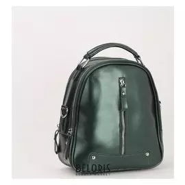 Сумка жен 8622-1, отд на молнии, н/карман, зеленый