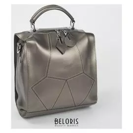 Сумка жен 8678, отд на молнии, н/карман, бронзовый