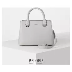 Сумка жен 892283 30*10*21, отдел на молнии, нар карман, дл ремень, серый