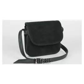 Сумка жен Ия, 16*8*14, 2 отдела на молнии, н/карман, длин ремень, зеленый замша