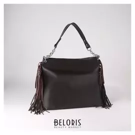 Сумка жен L72b, 36*15*30, отд на молнии, н/карман, коричневый